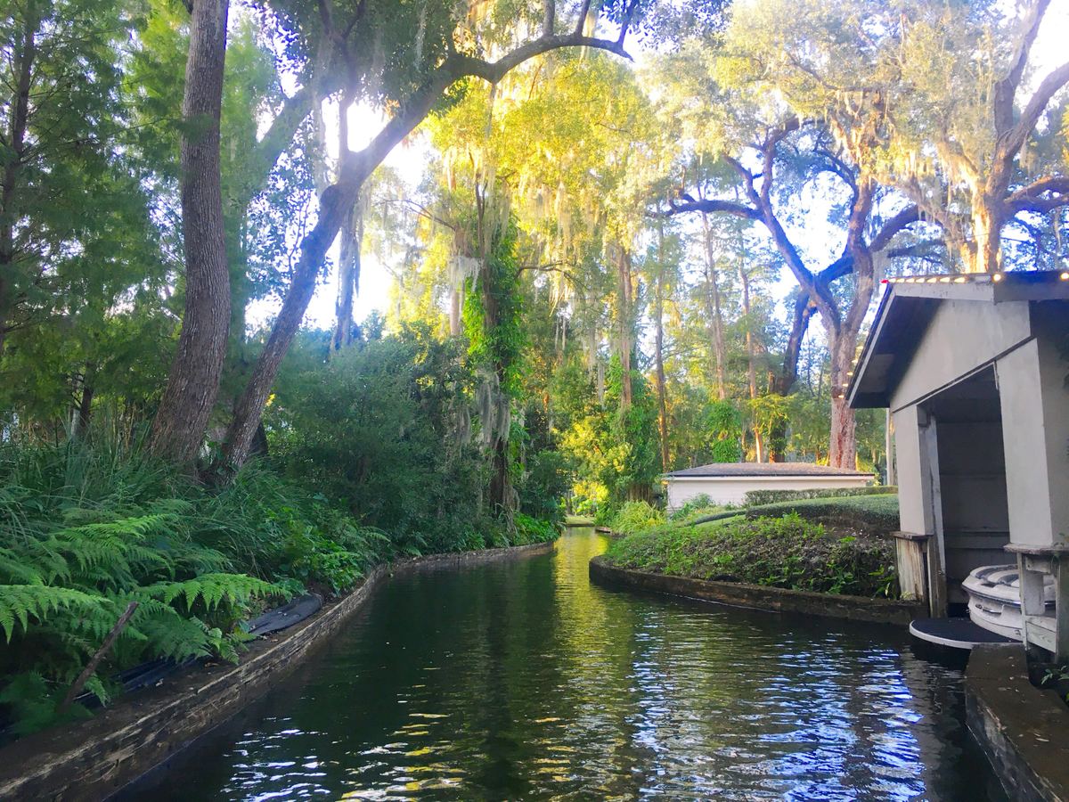 Navigable canal connecting the Winter Park Chain of Lakes